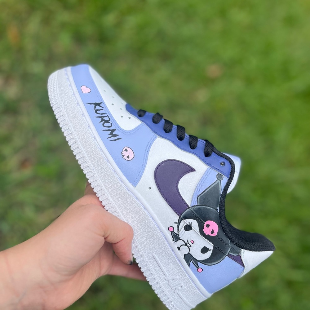 Kuromi Air Force 1 Nike Shoes Youth Sizes - Picture 8 of 8